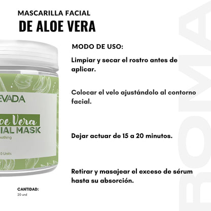MASCARILLA FACIAL DE ALOE VERA NEVADA