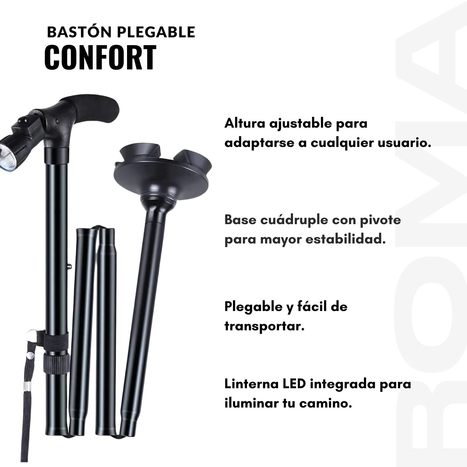 BASTÓN PLEGABLE CONFORT