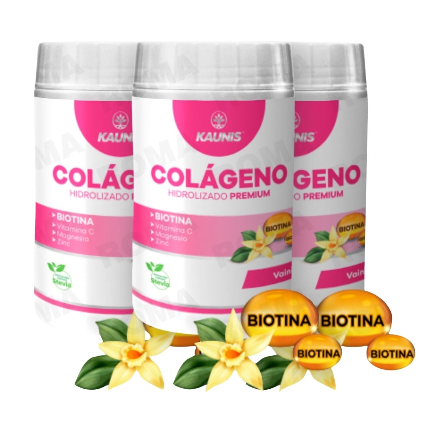 COLÁGENO HIDROLIZADO BIOTINA VAINILLA 300G