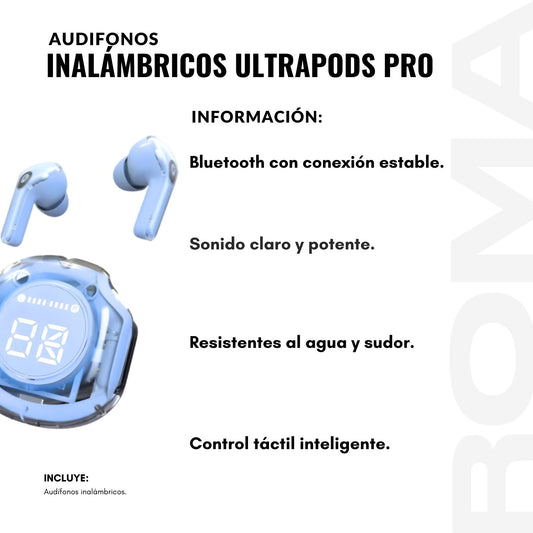 AUDÍFONOS INALÁMBRICOS ULTRAPODS PRO