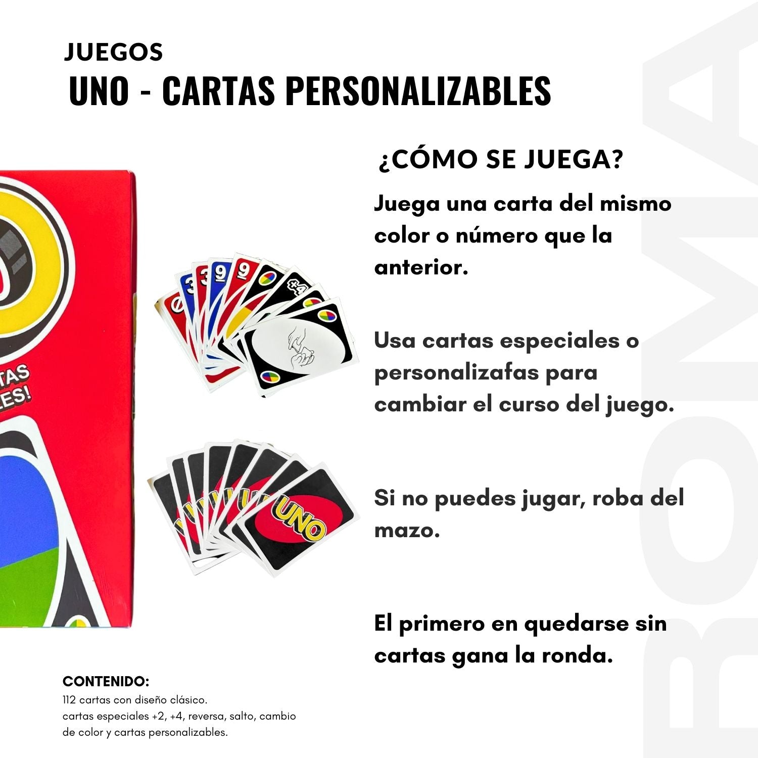 UNO – CARTAS PERSONALIZABLES