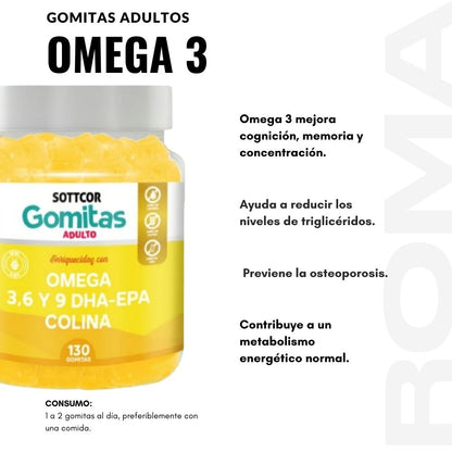 GOMITAS OMEGA 3 130UND
