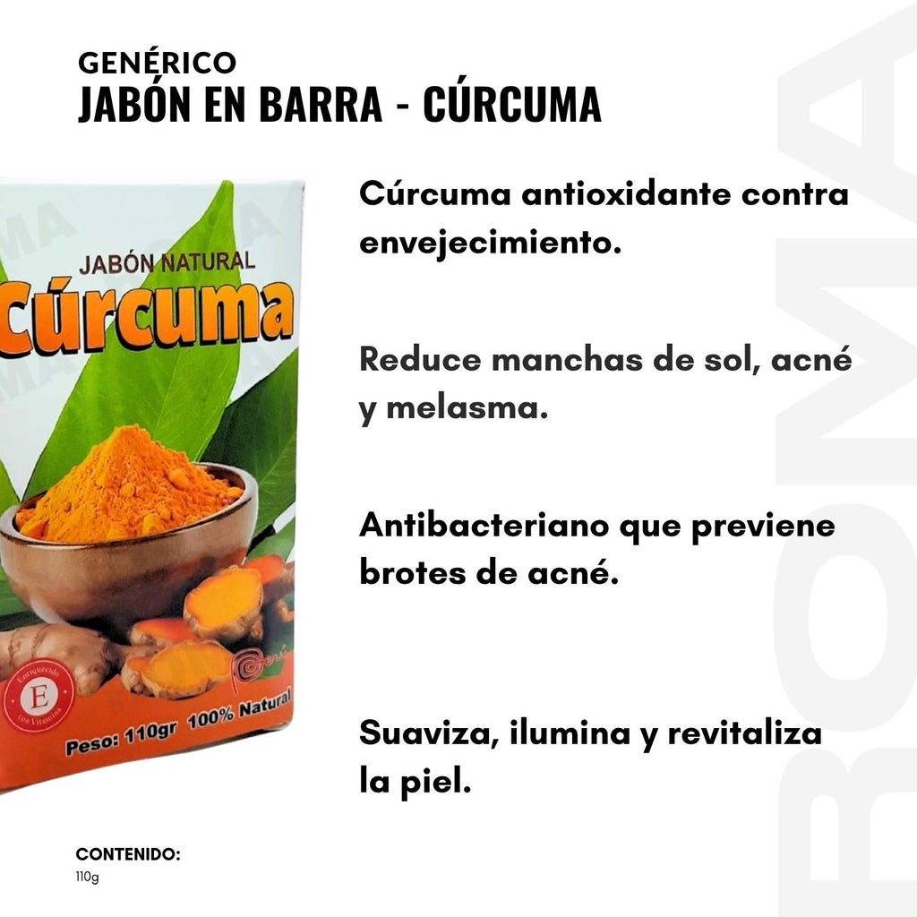 JABÓN EN BARRA DE CÚRCUMA 110G