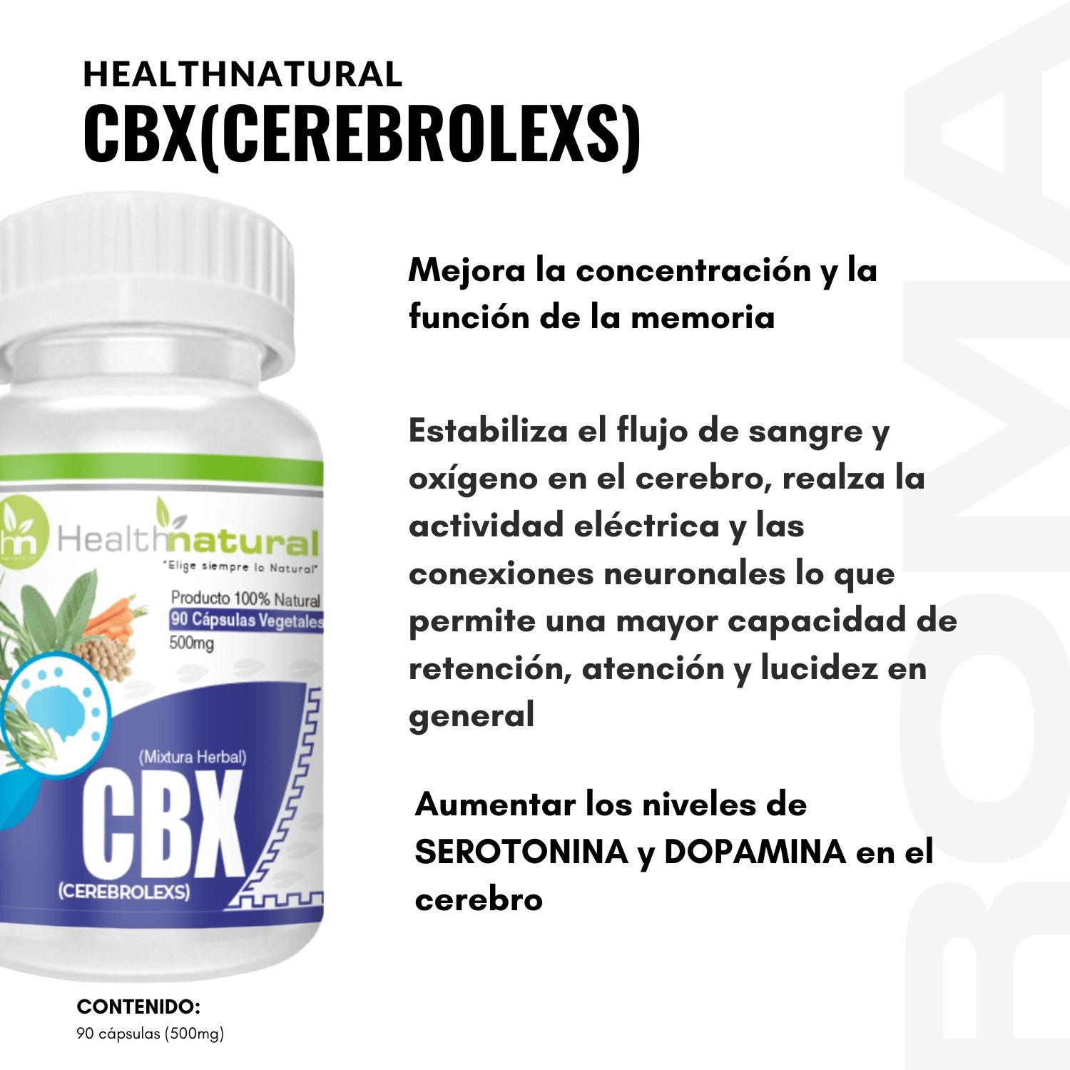 CBX(CEREBROLEXS) HEALTHNATURAL 500MG
