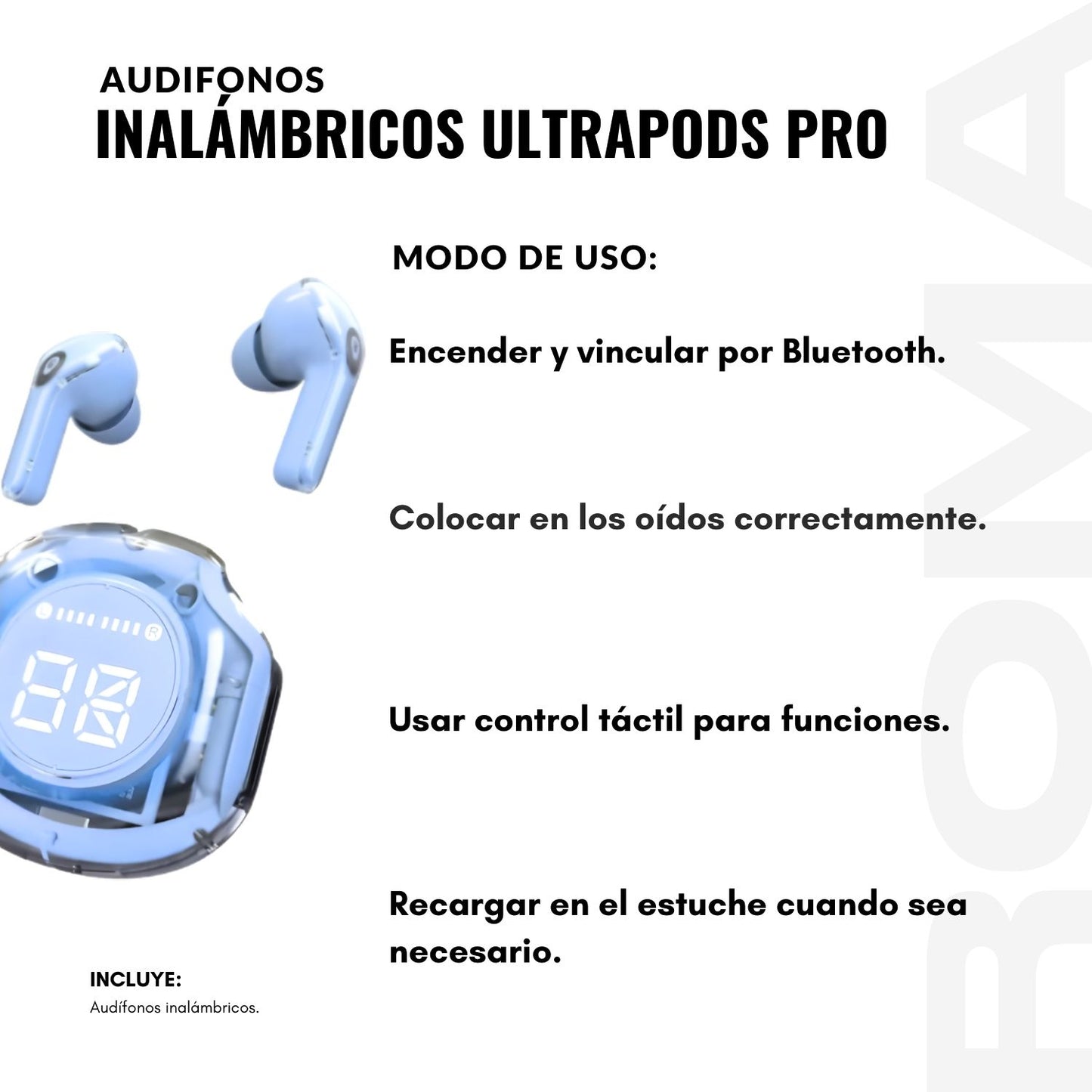 AUDÍFONOS INALÁMBRICOS ULTRAPODS PRO