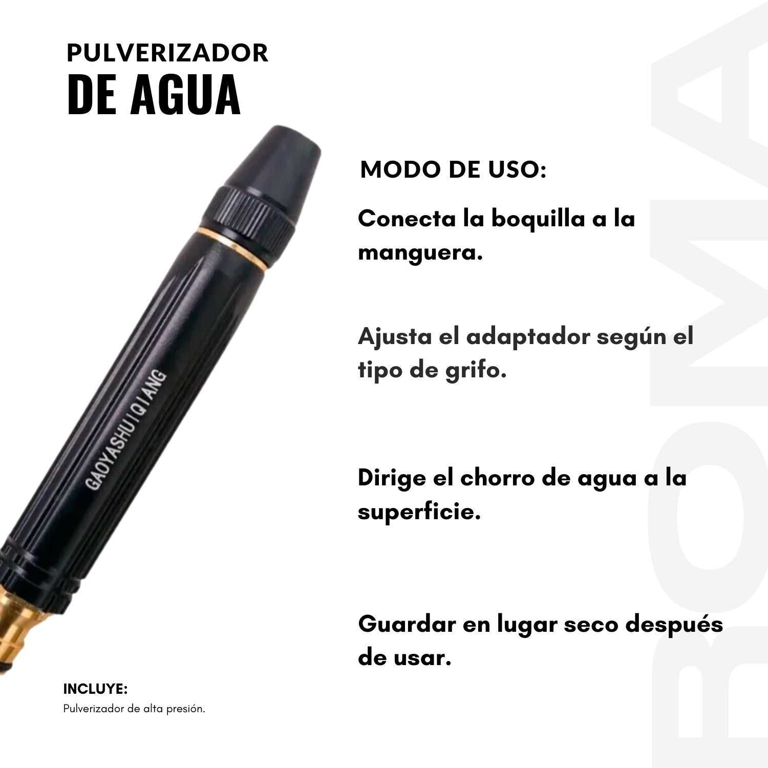 PULVERIZADOR DE AGUA