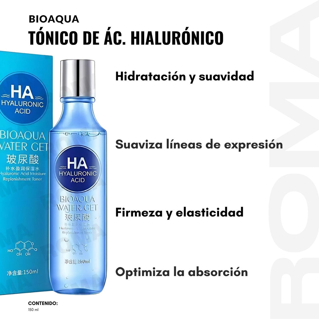 TÓNICO DE ÁCIDO HIALURÓNICO BIOAQUA 150ML