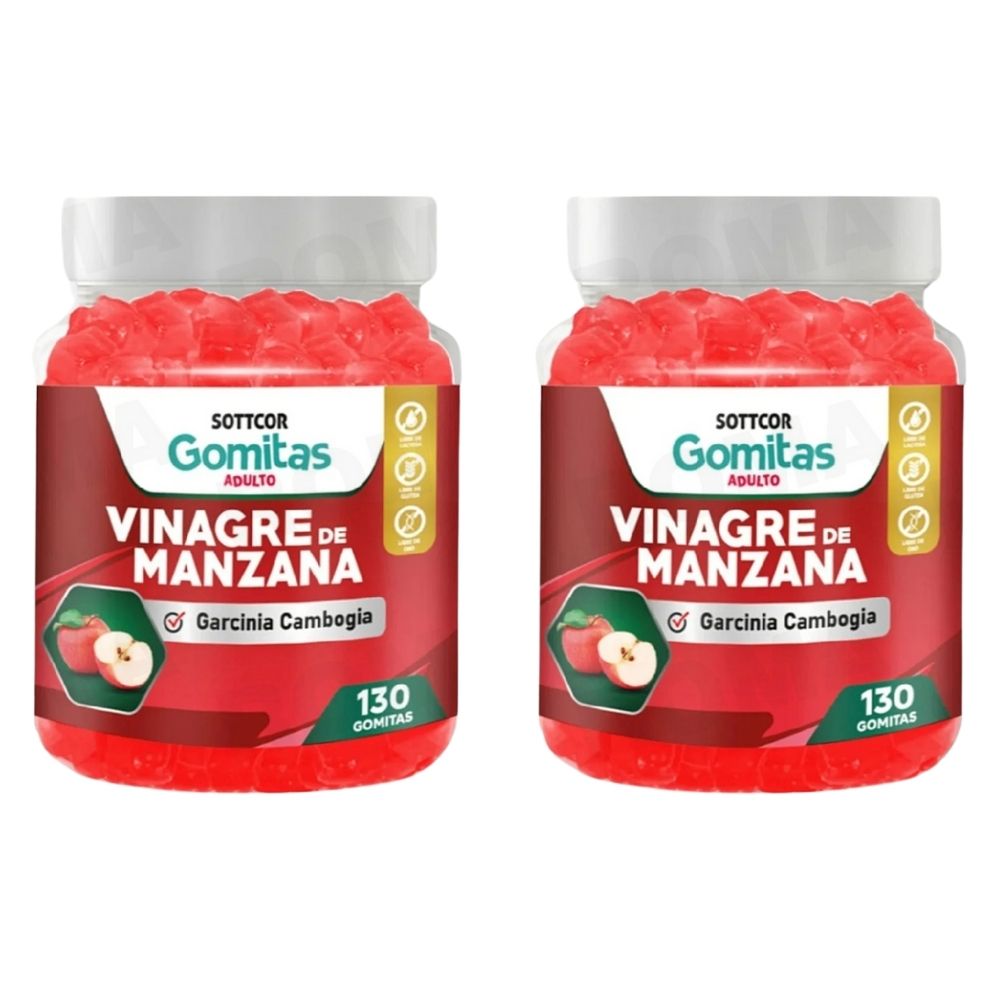 GOMITAS VINAGRE DE MANZANA 130UND