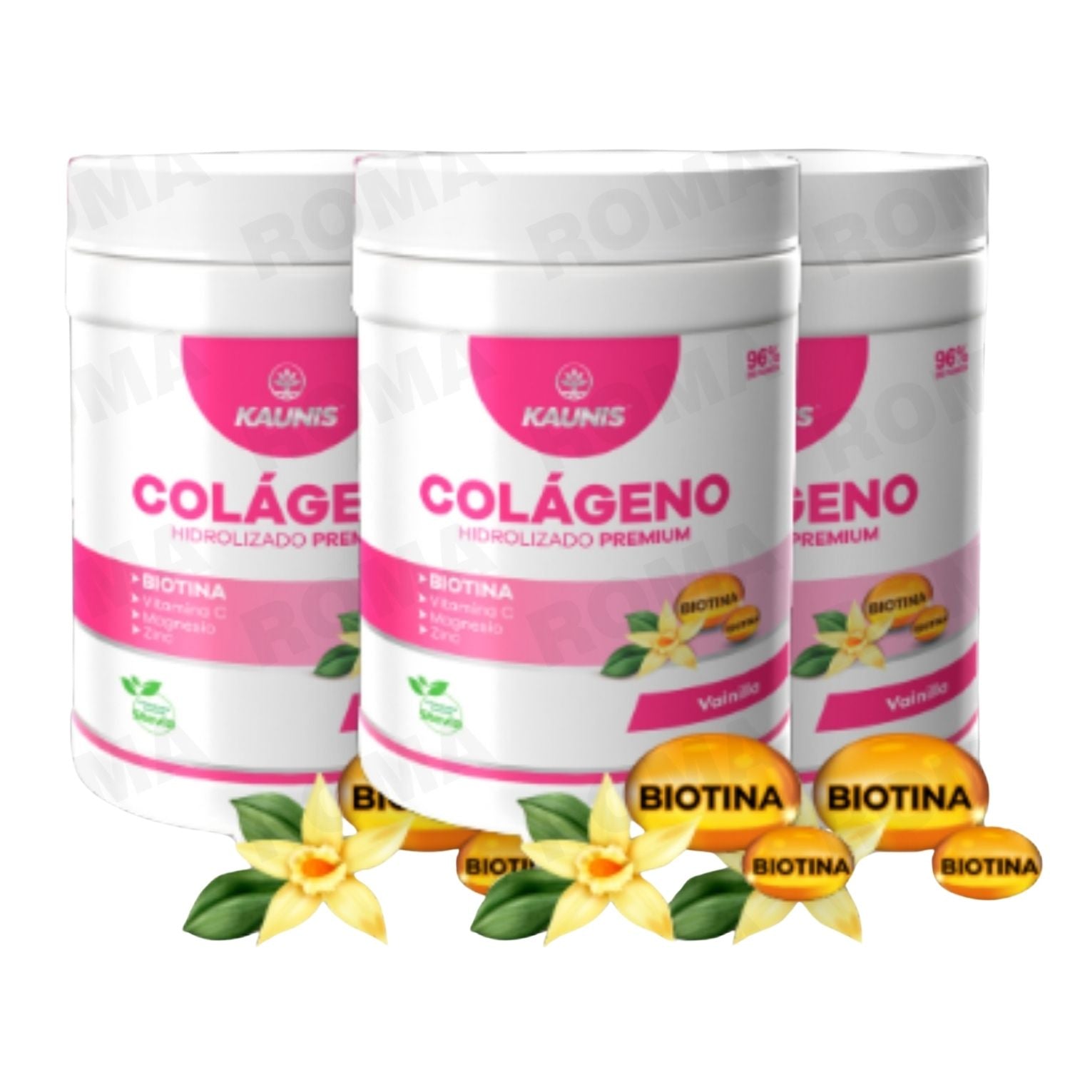 COLÁGENO HIDROLIZADO BIOTINA VAINILLA 500G
