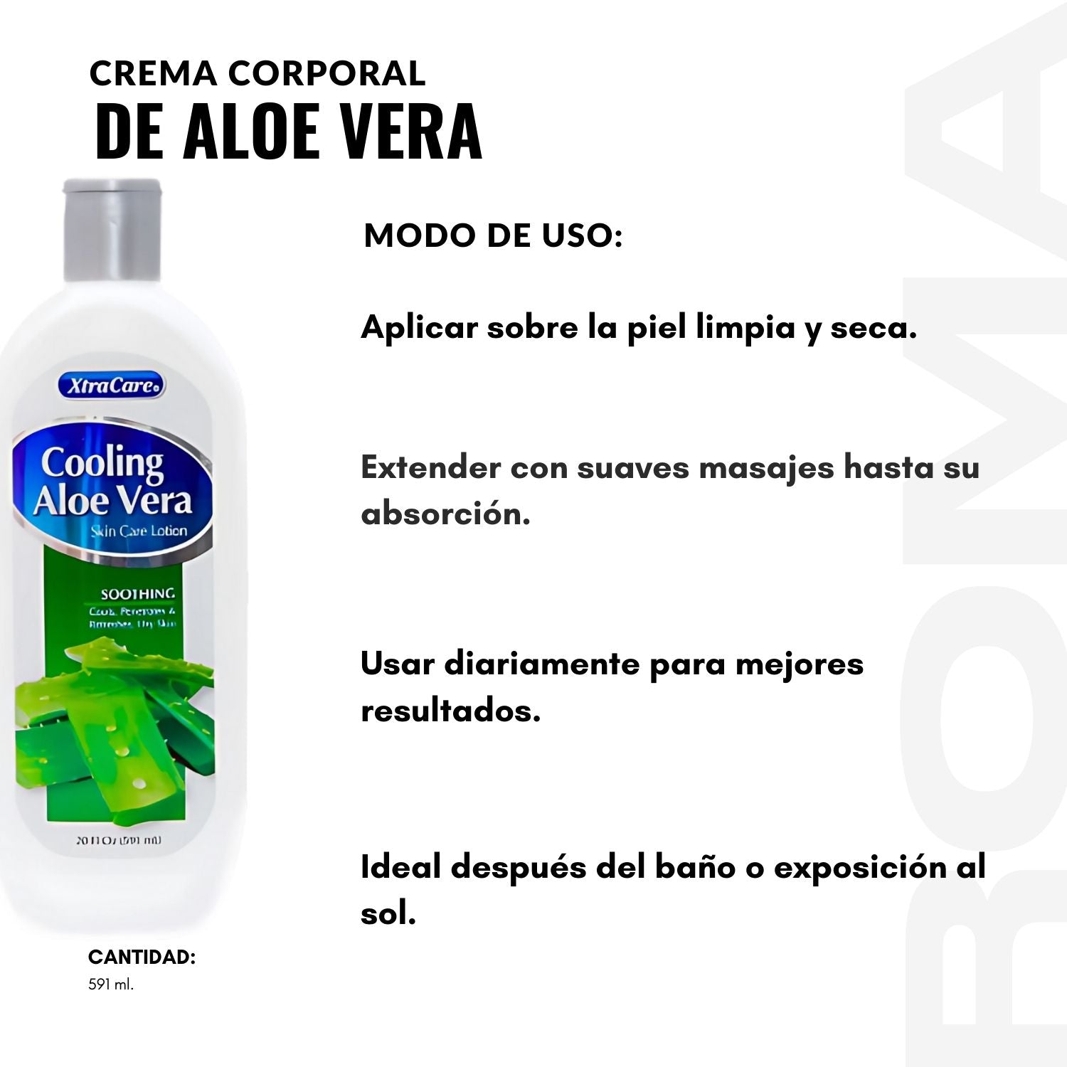 CREMA CORPORAL DE ALOE VERA 591ML