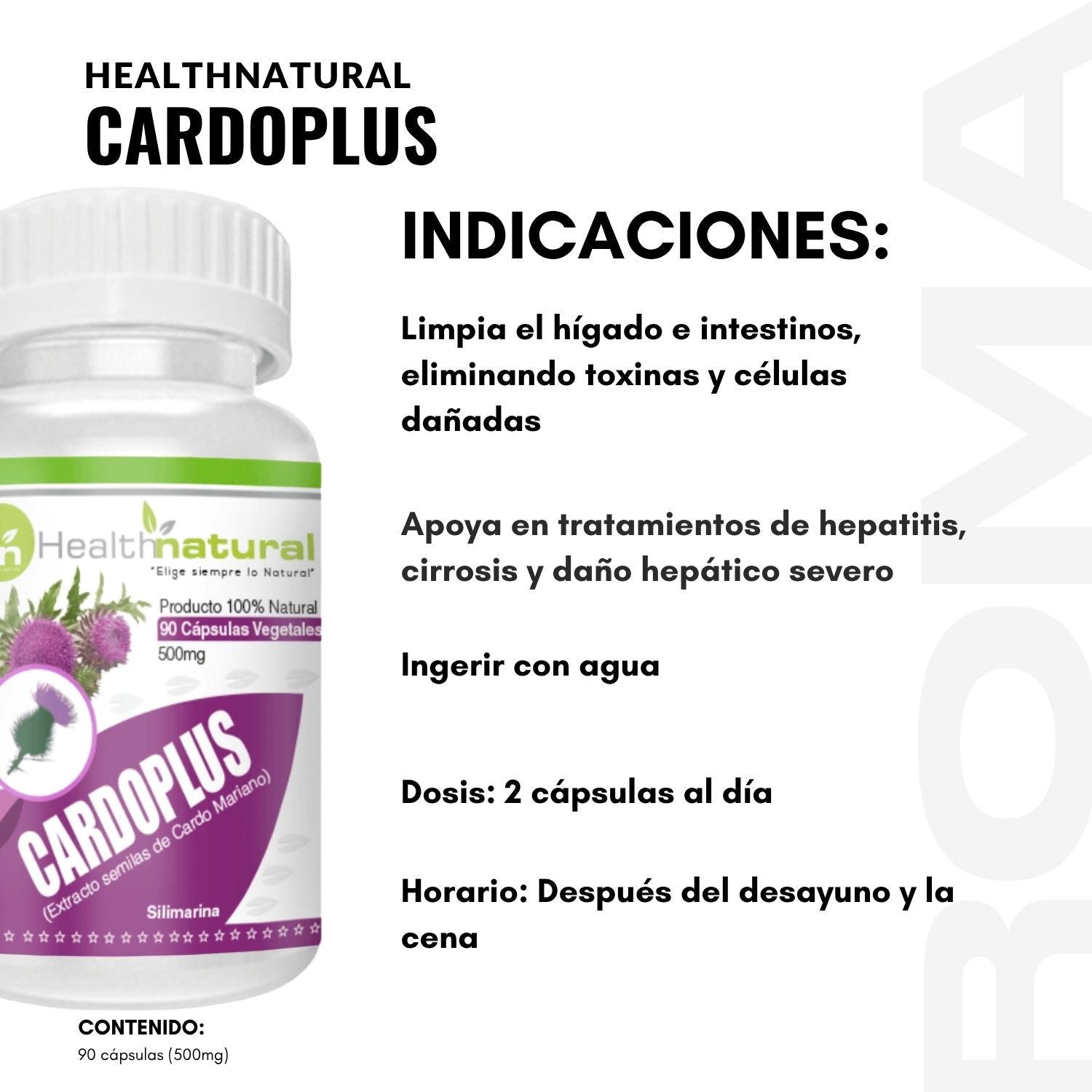 CARDOPLUS HEALTHNATURAL 500MG