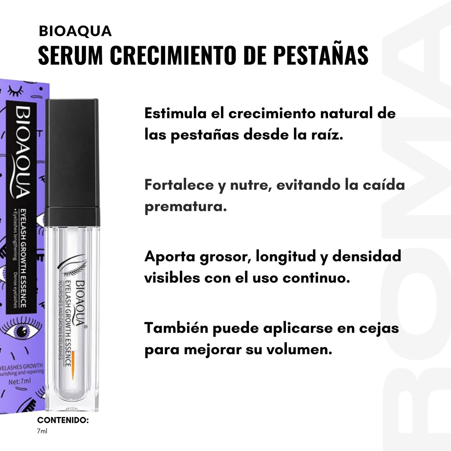 SERUM PARA CRECIMIENTO DE PESTAÑAS  7ML BIOAQUA