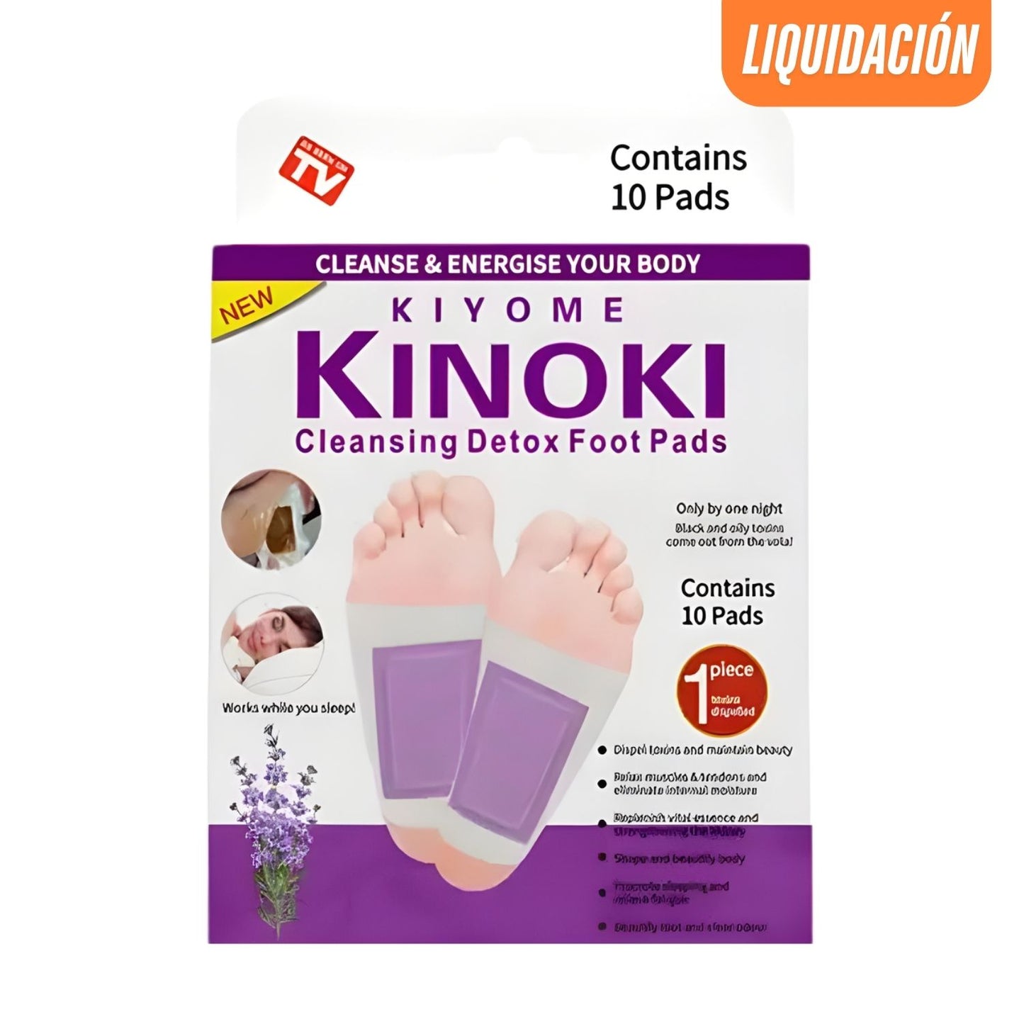 PARCHE DE LAVANDA PARA PIES - KINOKI