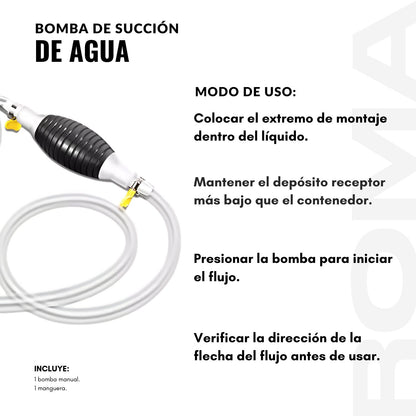 BOMBA DE SUCCIÓN DE AGUA