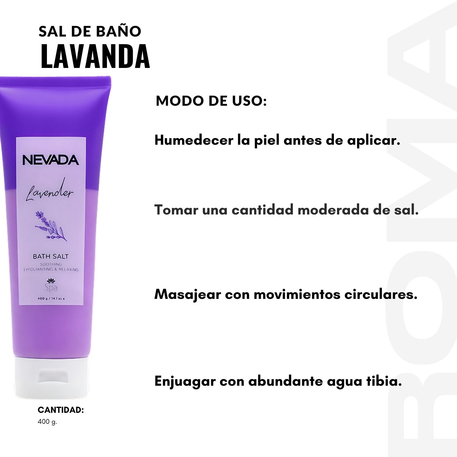 SAL DE BAÑO LAVANDA 400G