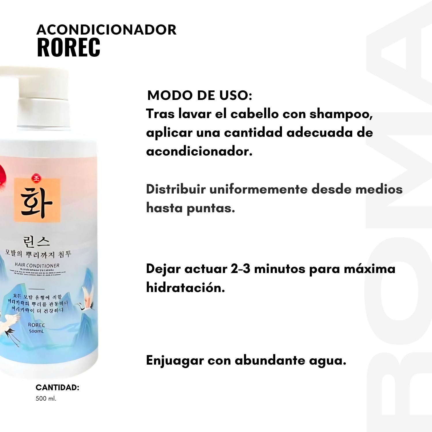 ACONDICIONADOR ROREC 500ML