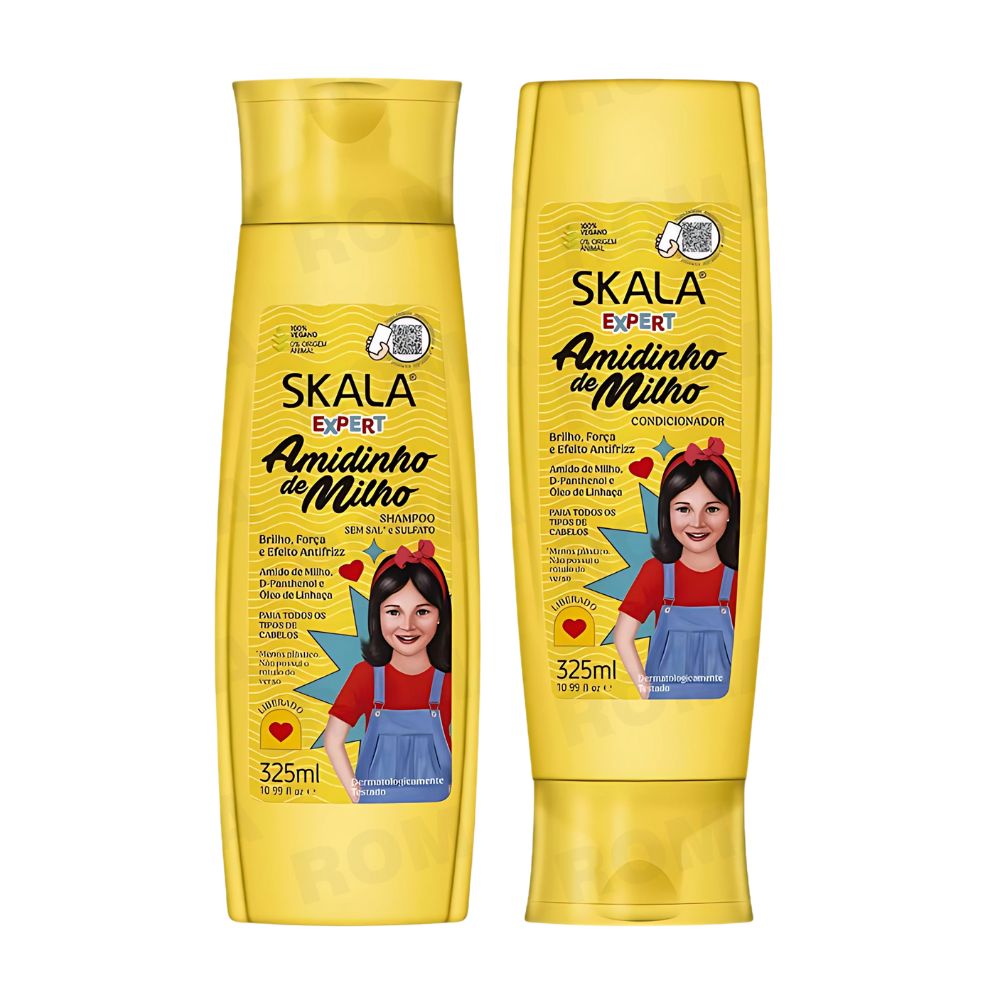 SHAMPOO + ACONDICIONADOR AMIDINHO DE MILHO SKALA EXPERT 325ML