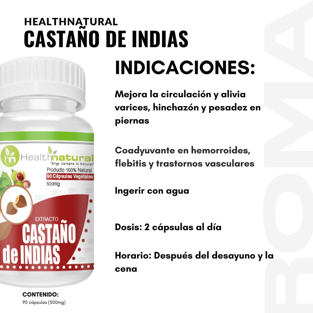 CASTAÑO DE INDIAS HEALTHNATURAL 500MG