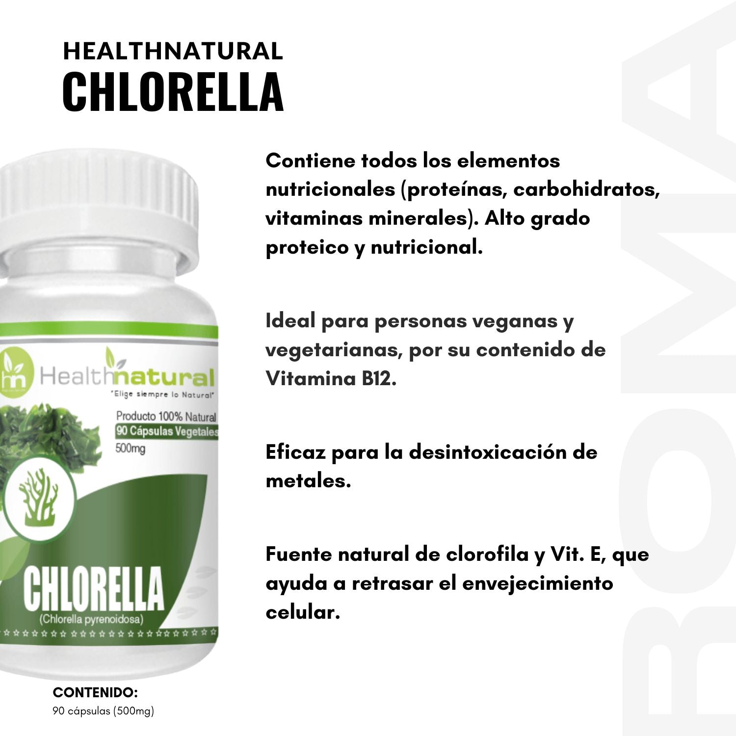 CHLORELLA HEALTHNATURAL 500MG