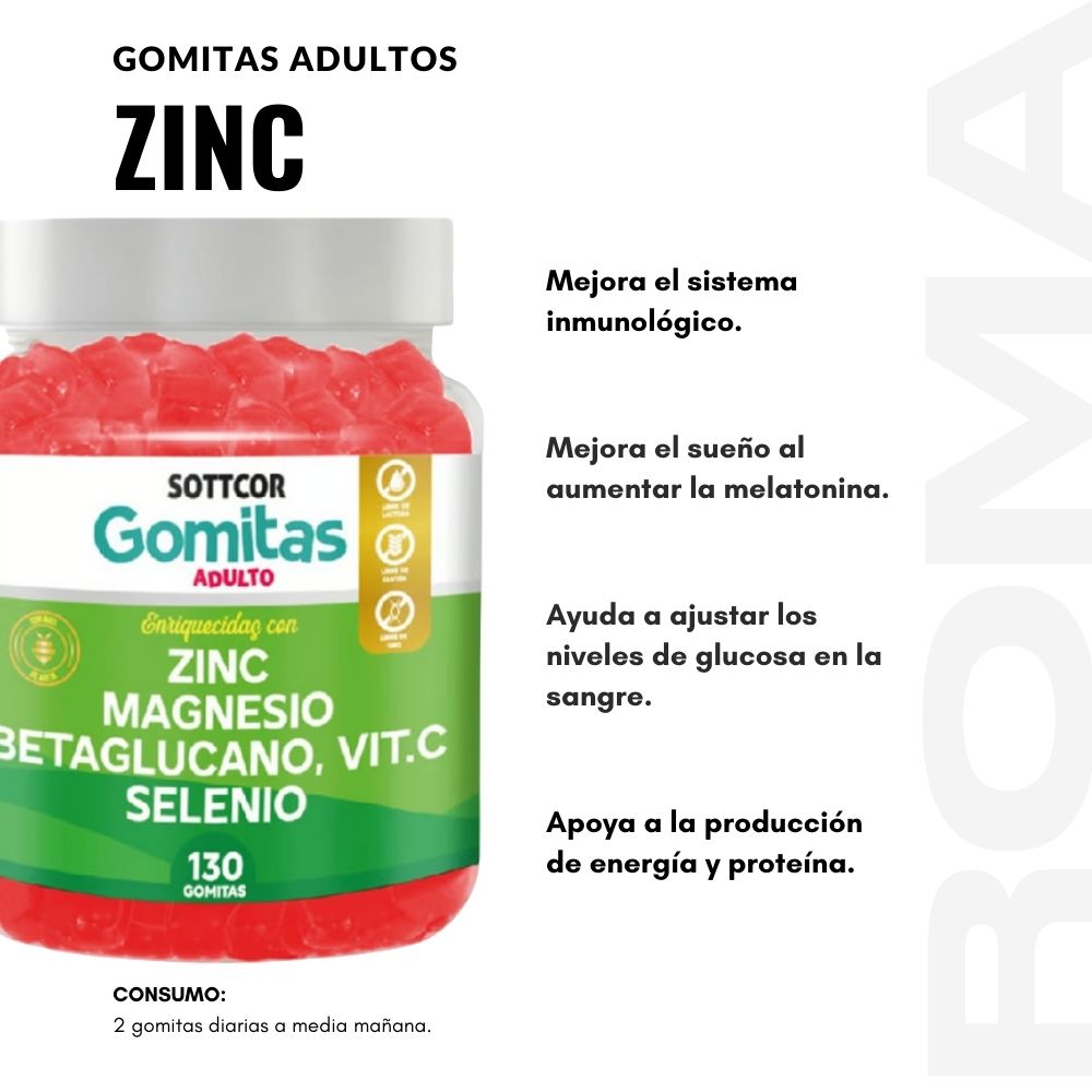 GOMITAS ZINC 130UND