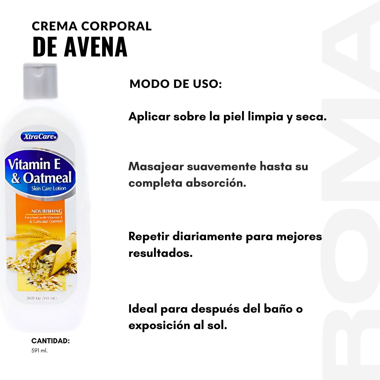 CREMA CORPORAL DE AVENA 591ML