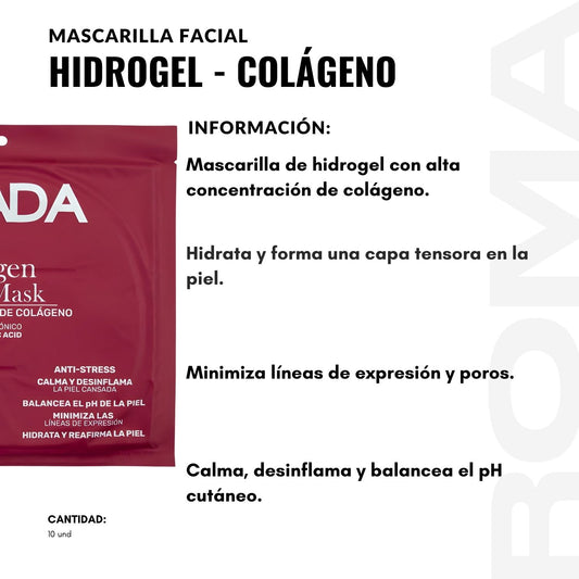 MASCARILLA HIDROGEL – COLÁGENO NEVADA