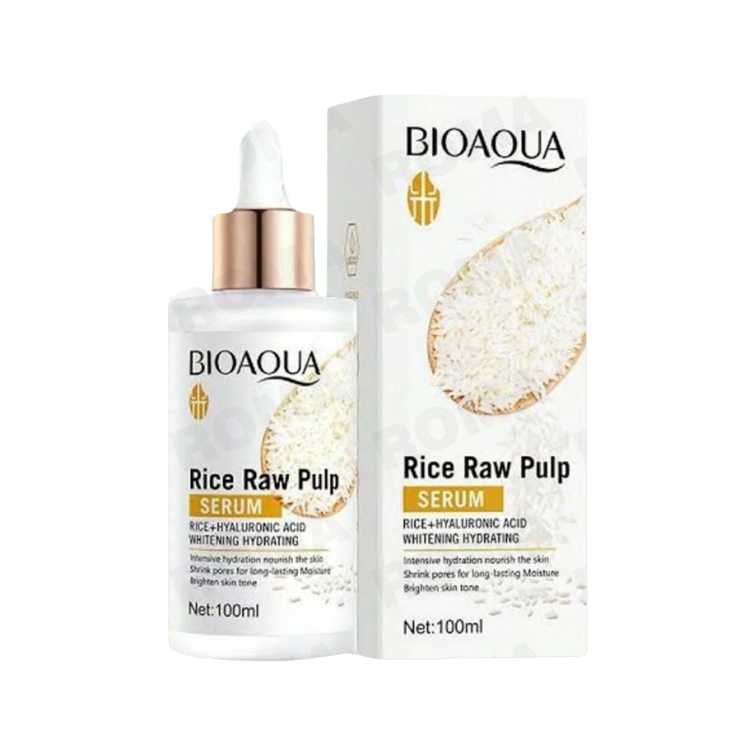 SERUM DE ARROZ CON ÁCIDO HIALURONICO BIOAQUA 100ML