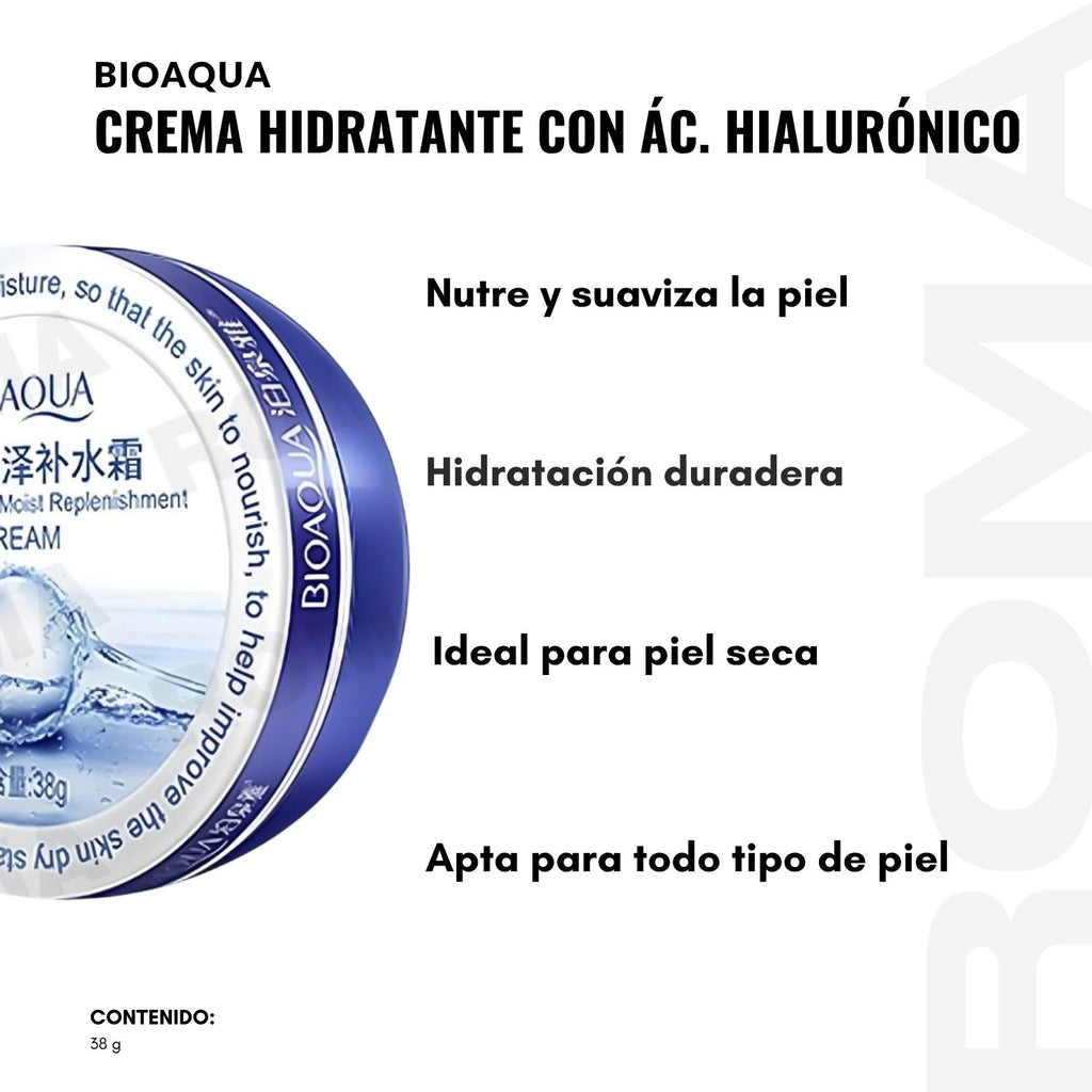 CREMA HIDRATANTE DE ACIDO HIALURÓNICO 38G