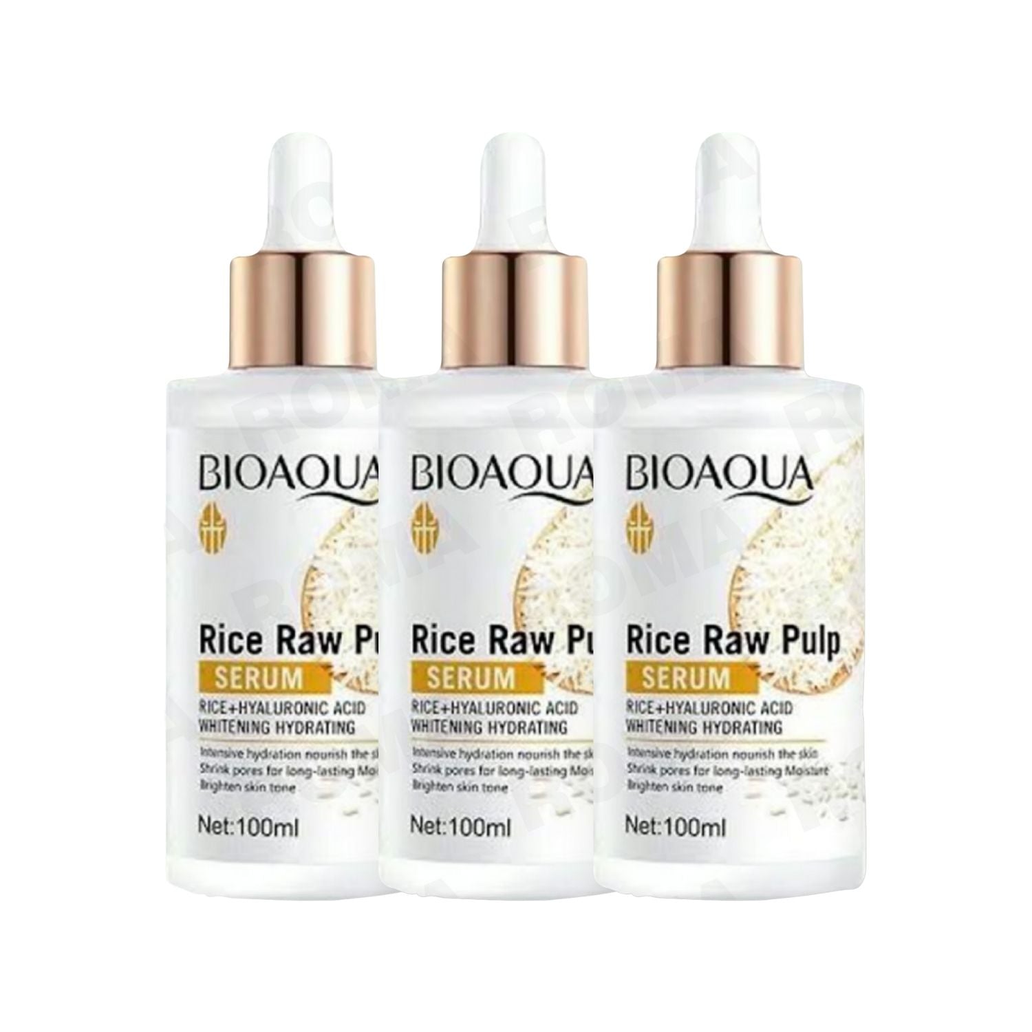 SERUM DE ARROZ CON ÁCIDO HIALURONICO BIOAQUA 100ML