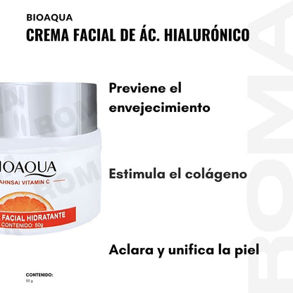 CREMA FACIAL HIDRATANTE VITAMINA C BIOAQUA 50G