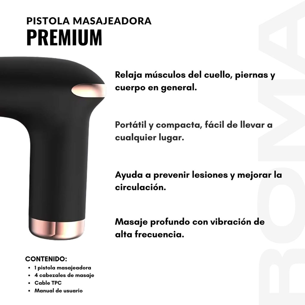 PISTOLA MASAJEADORA PREMIUM