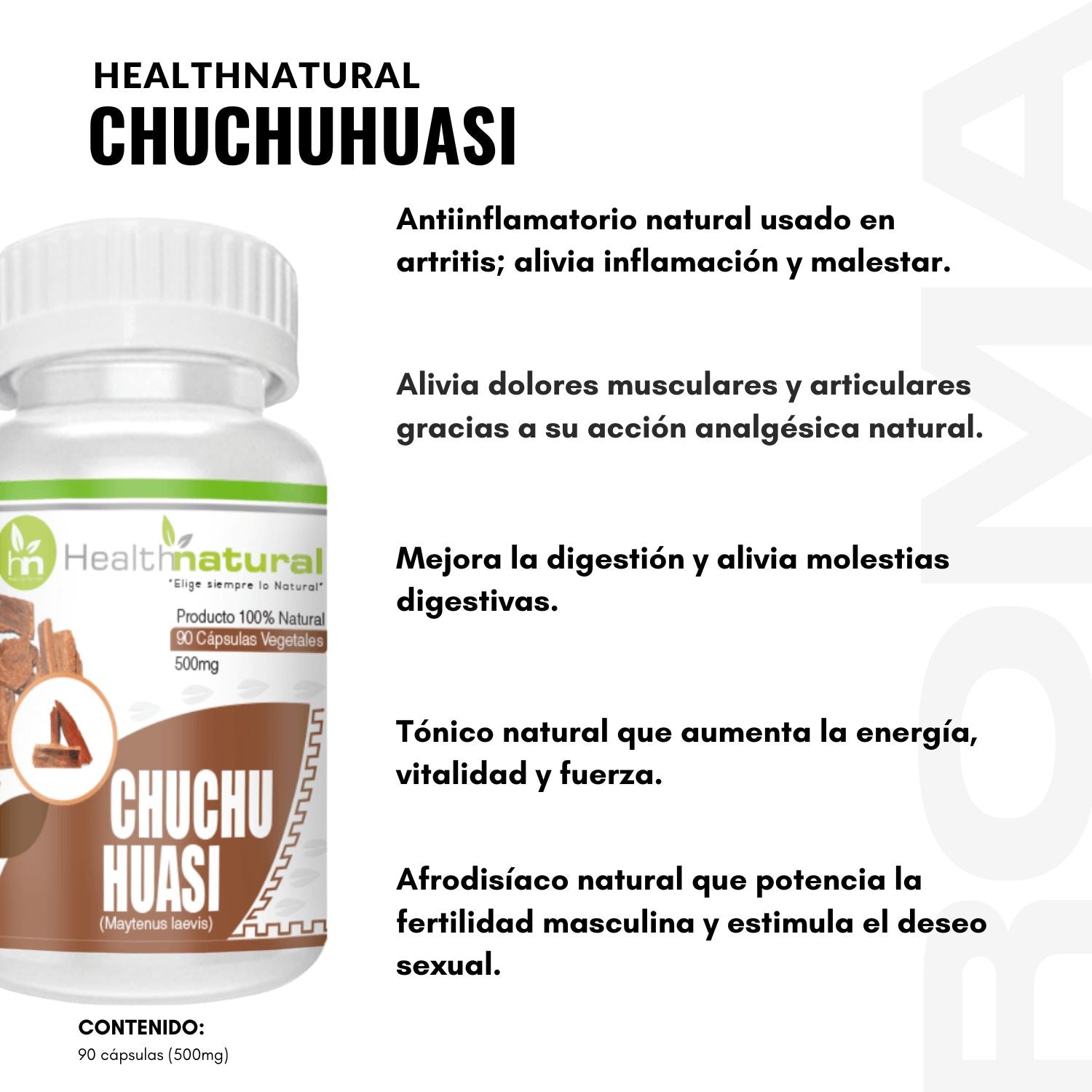 CHUCHUHUASI HEALTHNATURAL 500MG