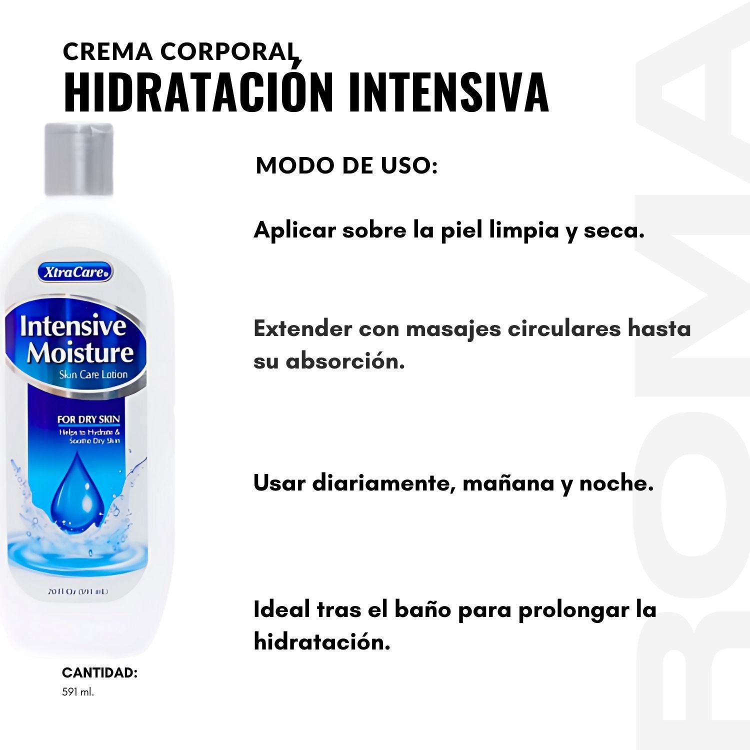 CREMA CORPORAL HIDRATACIÓN INTENSIVA 591ML