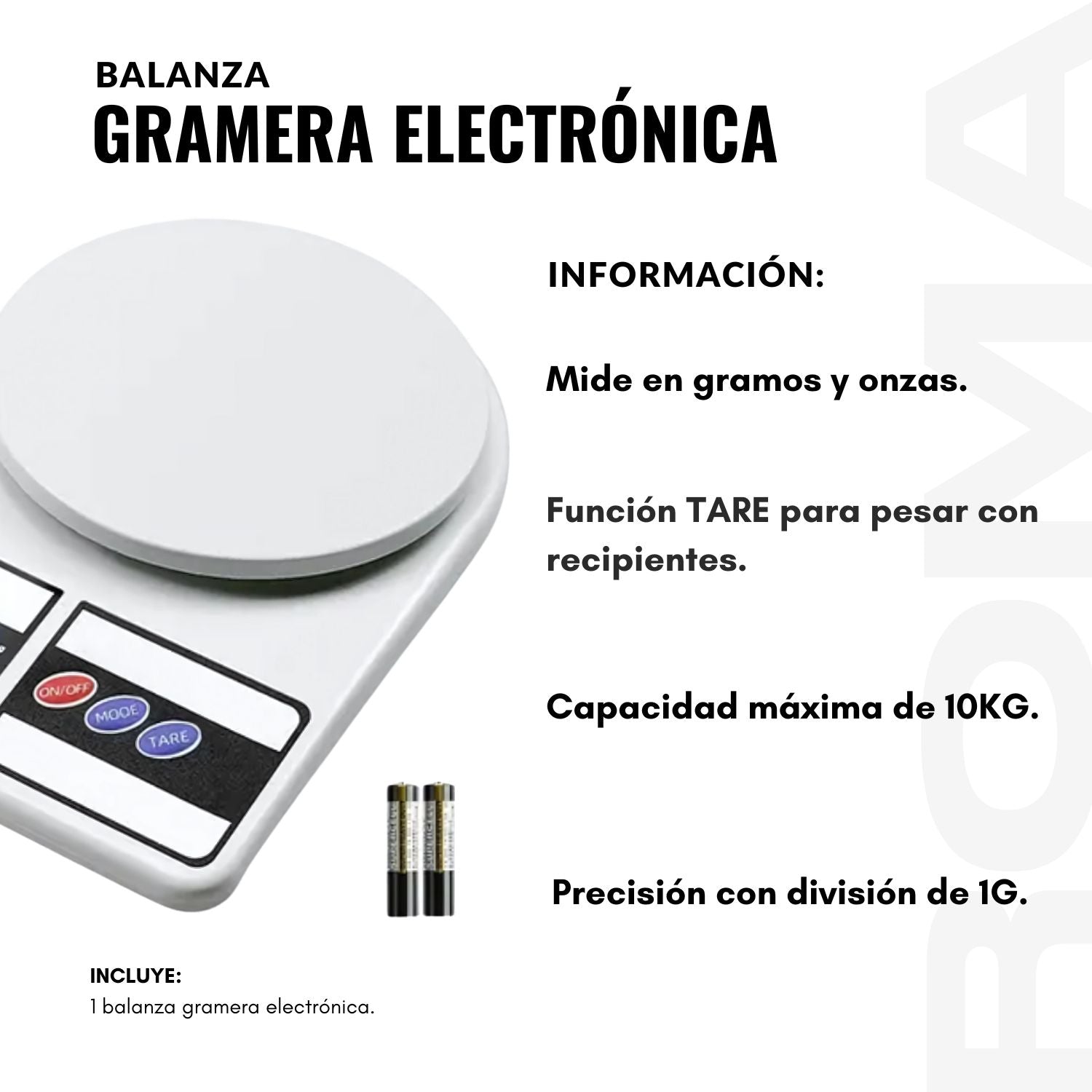 BALANZA GRAMERA ELECTRÓNICA