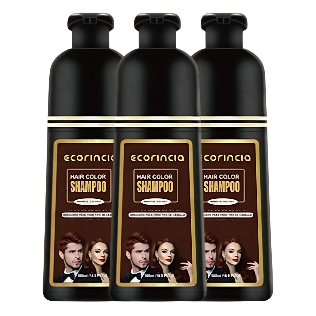 SHAMPOO TINTE 500ML ECORINCIA – MARRÓN OSCURO
