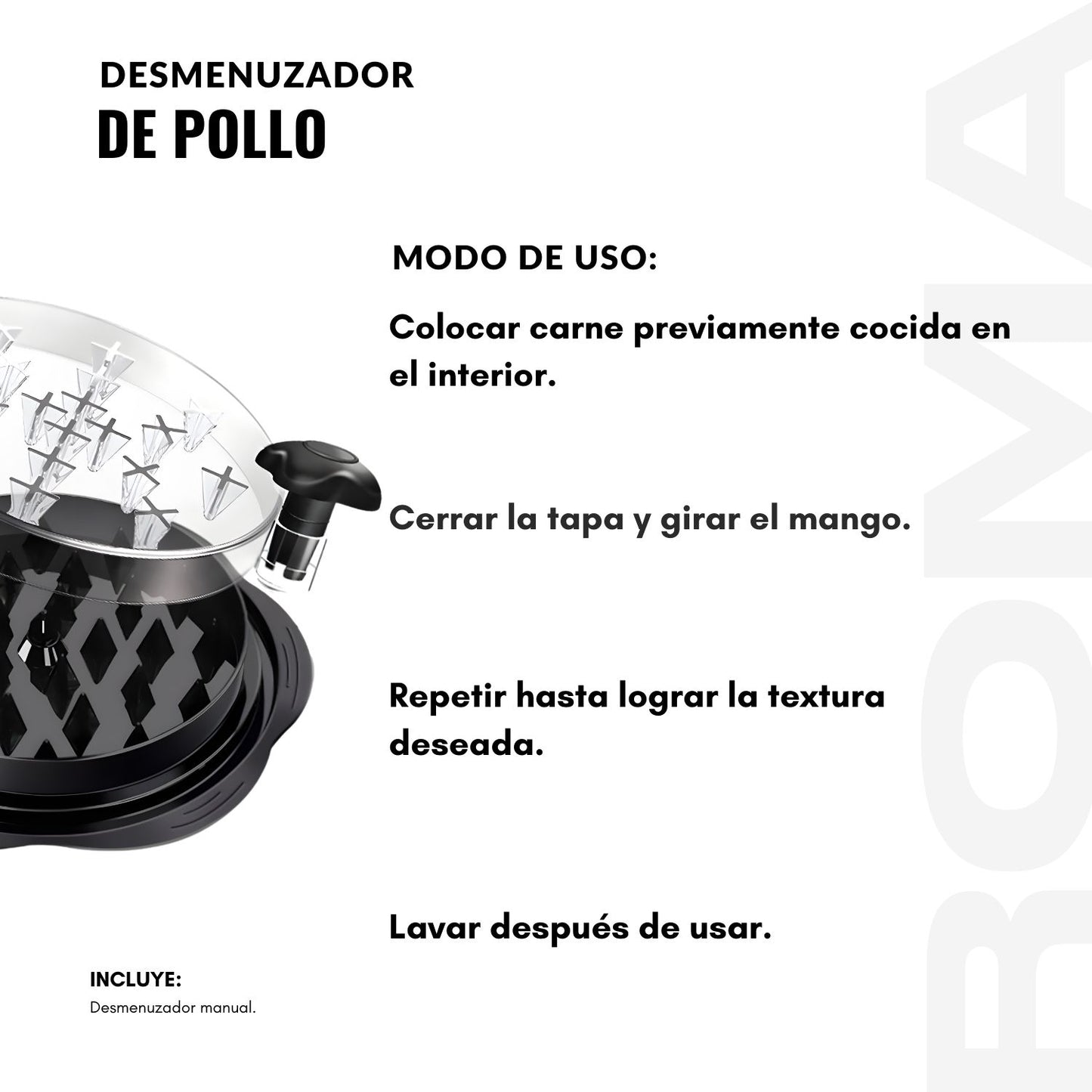 DESMENUZADOR DE POLLO