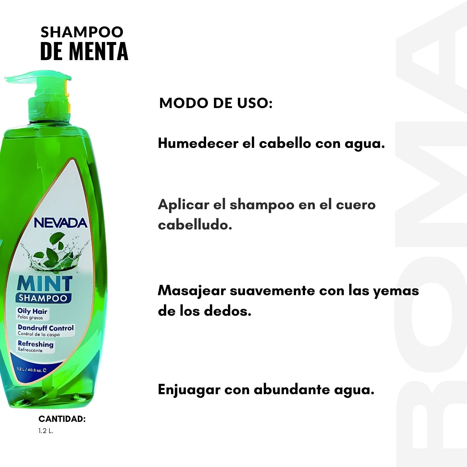 SHAMPOO DE MENTA 1.2L