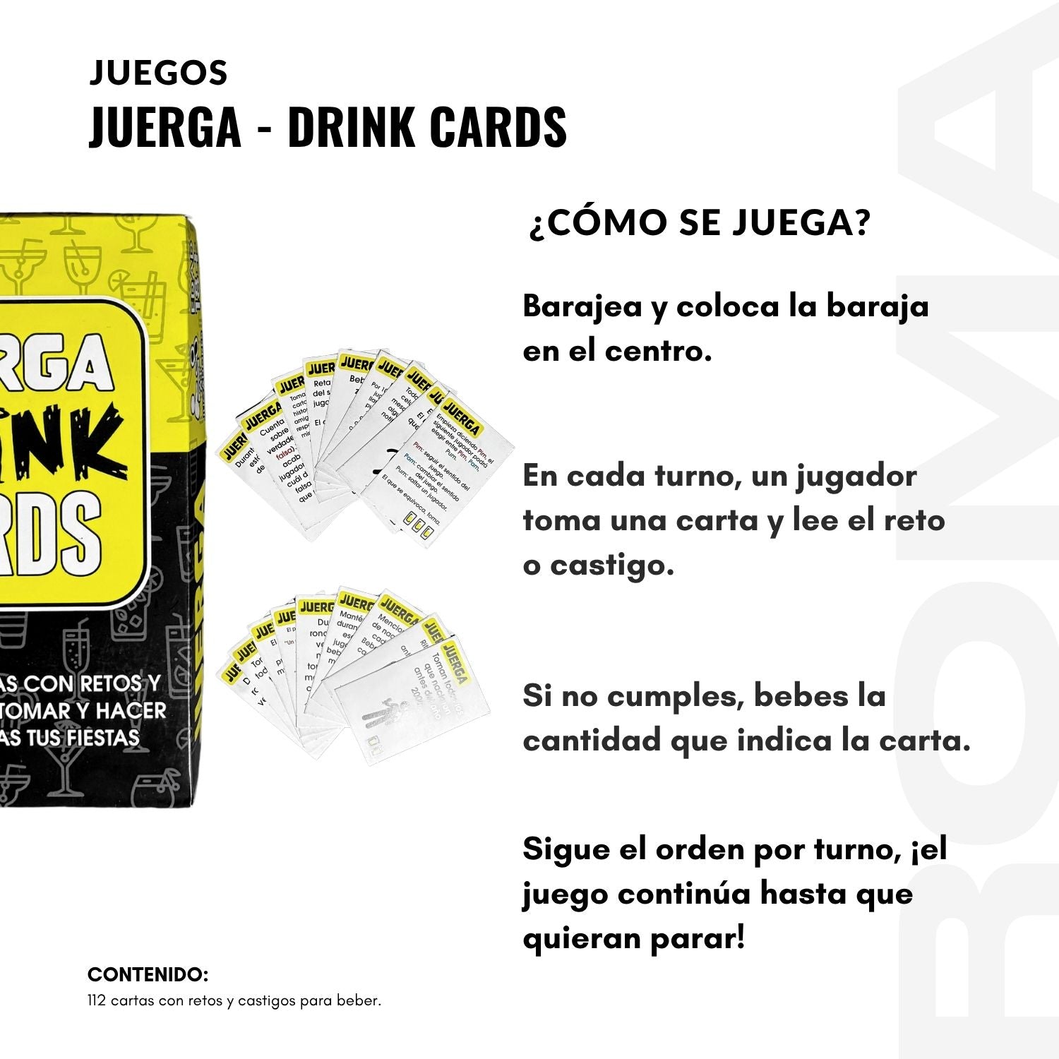 JUERGA – DRINK CARDS