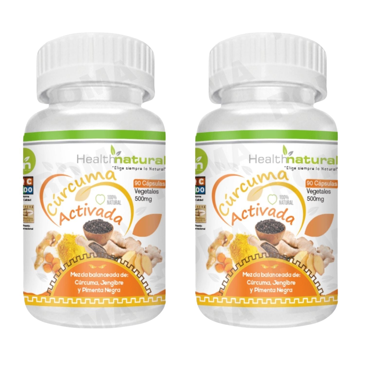 CÚRCUMA ACTIVADA HEALTHNATURAL 500MG