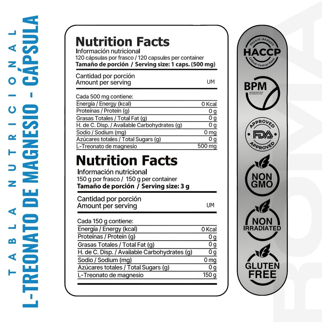 L-TREONATO DE MAGNESIO 150G EN POLVO EDENIS HEALTH