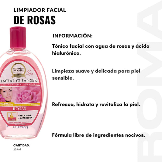 LIMPIADOR FACIAL DE ROSAS