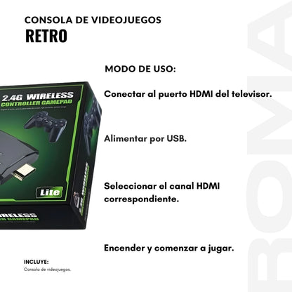 CONSOLA DE VIDEOJUEGOS RETRO