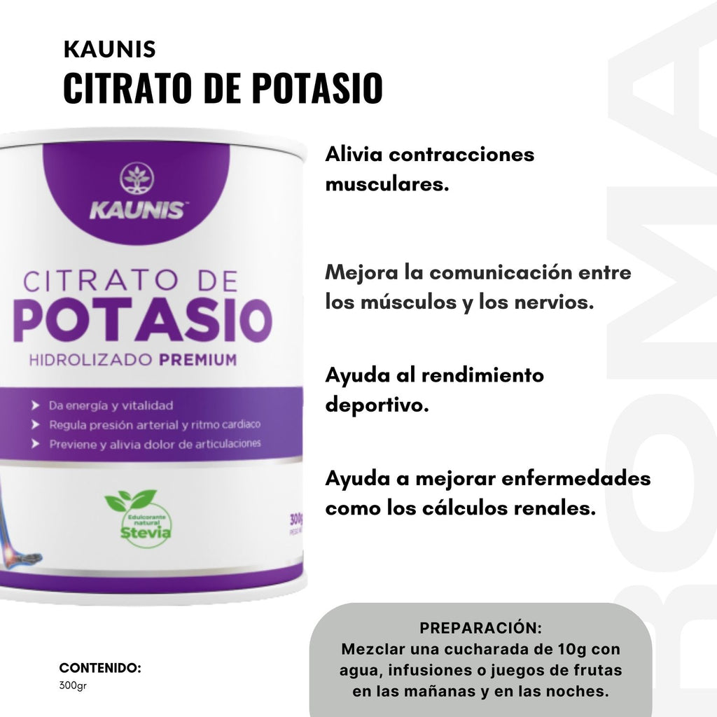 CITRATO DE POTASIO HIDROLIZADO PREMIUM 300G