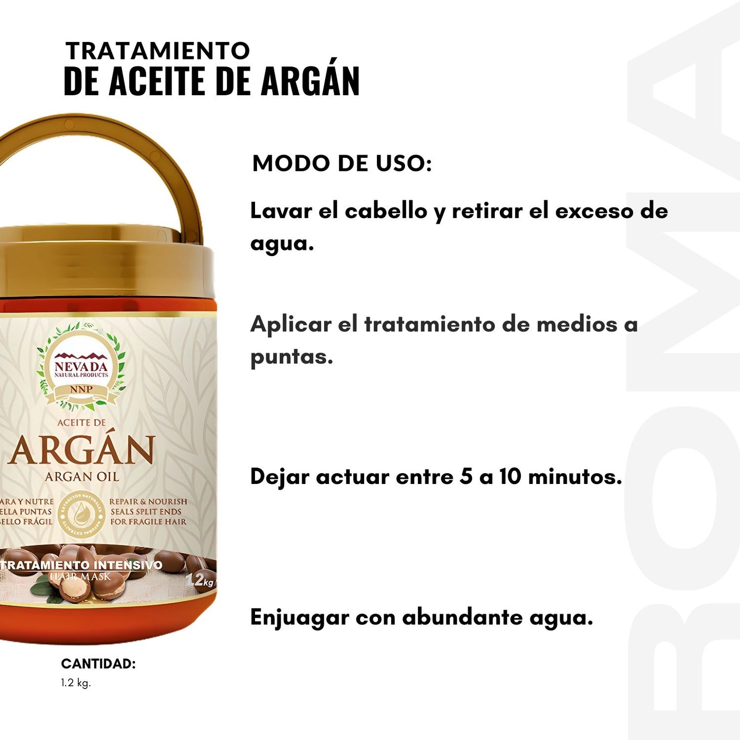 TRATAMIENTO DE ACEITE DE ARGÁN 1.2KG