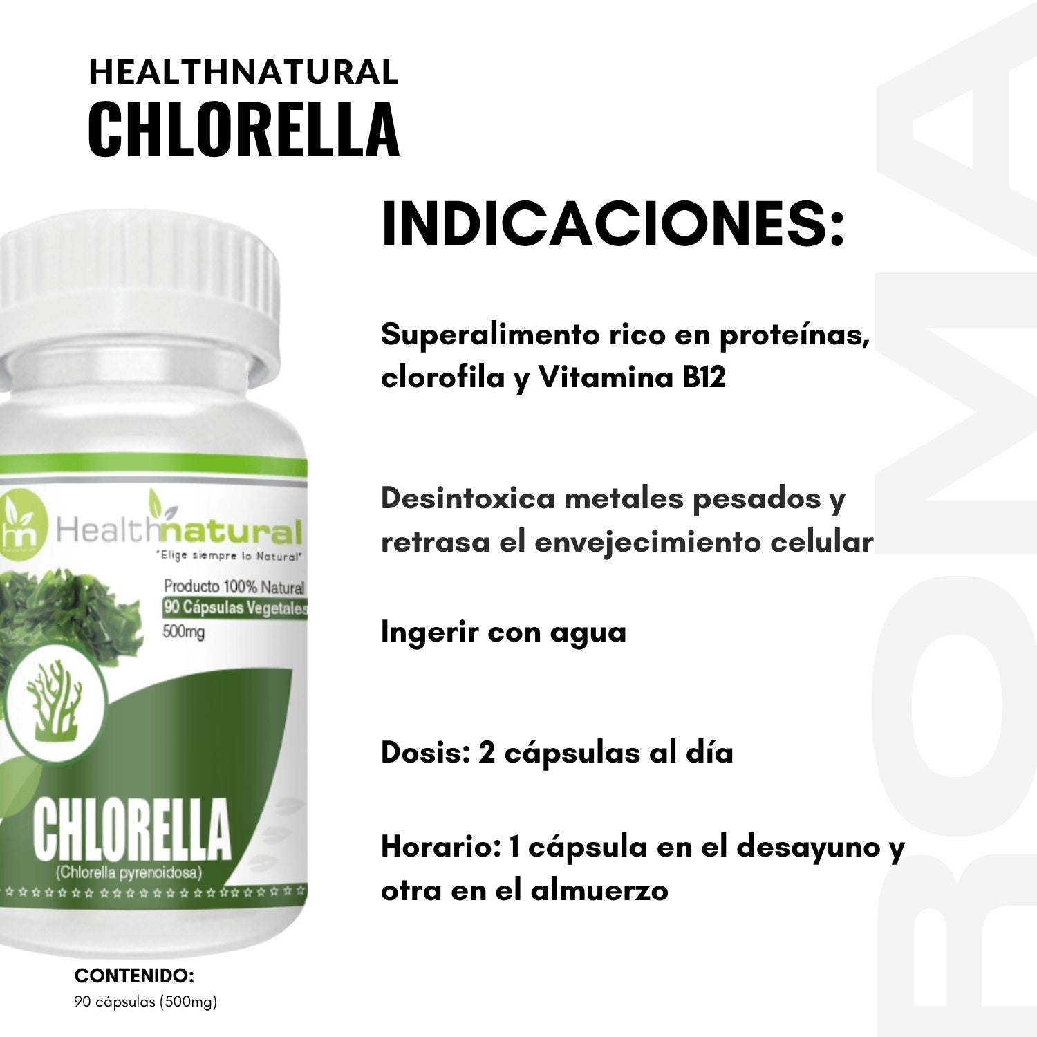 CHLORELLA HEALTHNATURAL 500MG