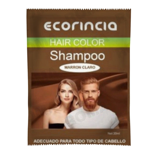 SHAMPOO TINTA EN SACHET 30ML – MARRÓN CLARO