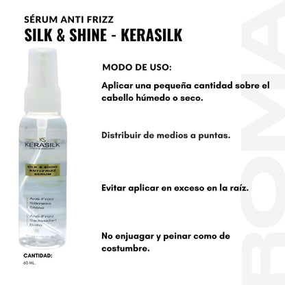 SÉRUM ANTI FRIZZ SILK & SHINE 60ML KERASILK
