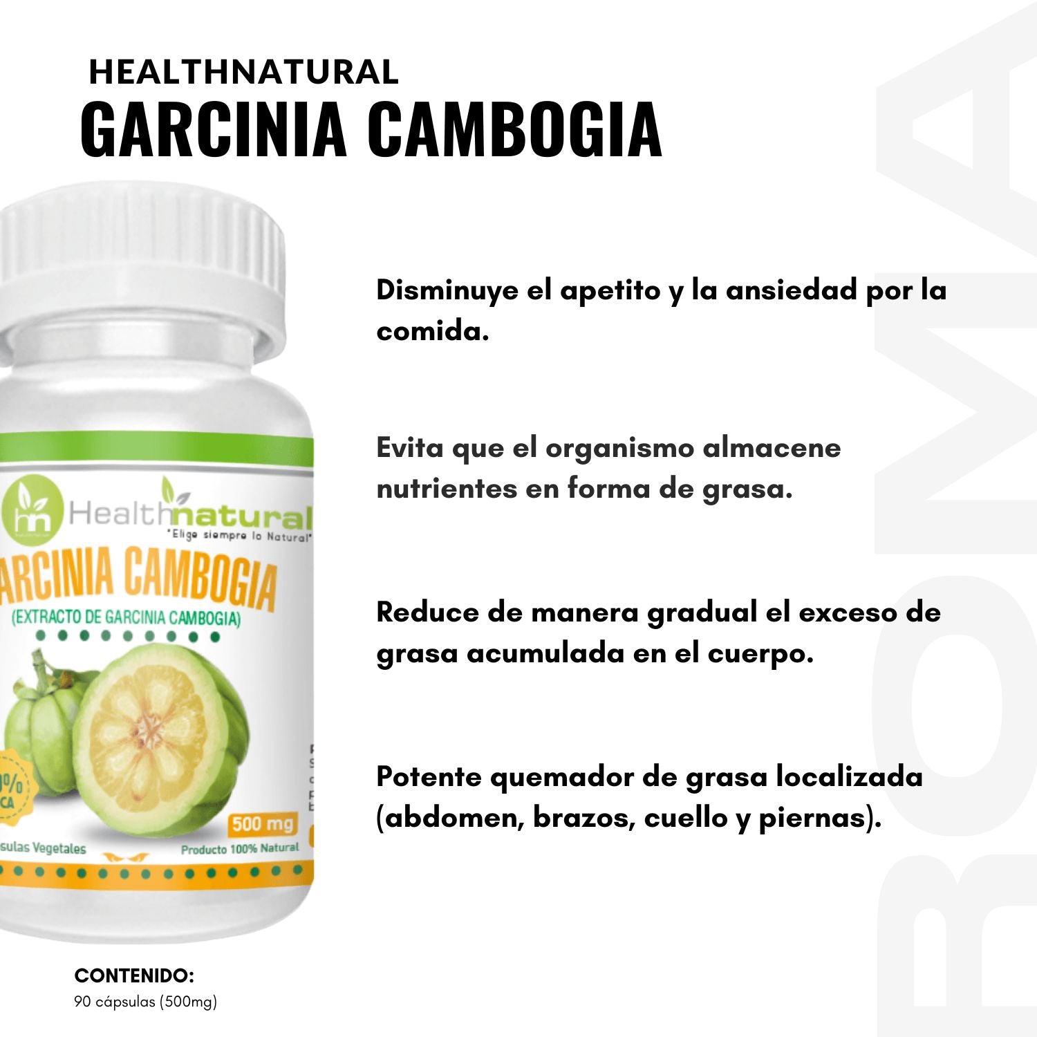 GARCINIA CAMBOGIA HEALTHNATURAL 500MG