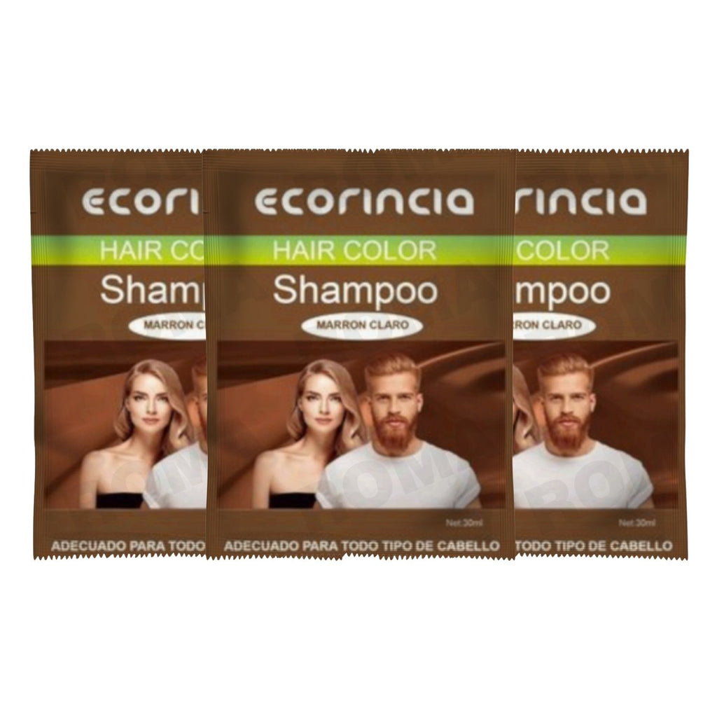 SHAMPOO TINTA EN SACHET 30ML – MARRÓN CLARO