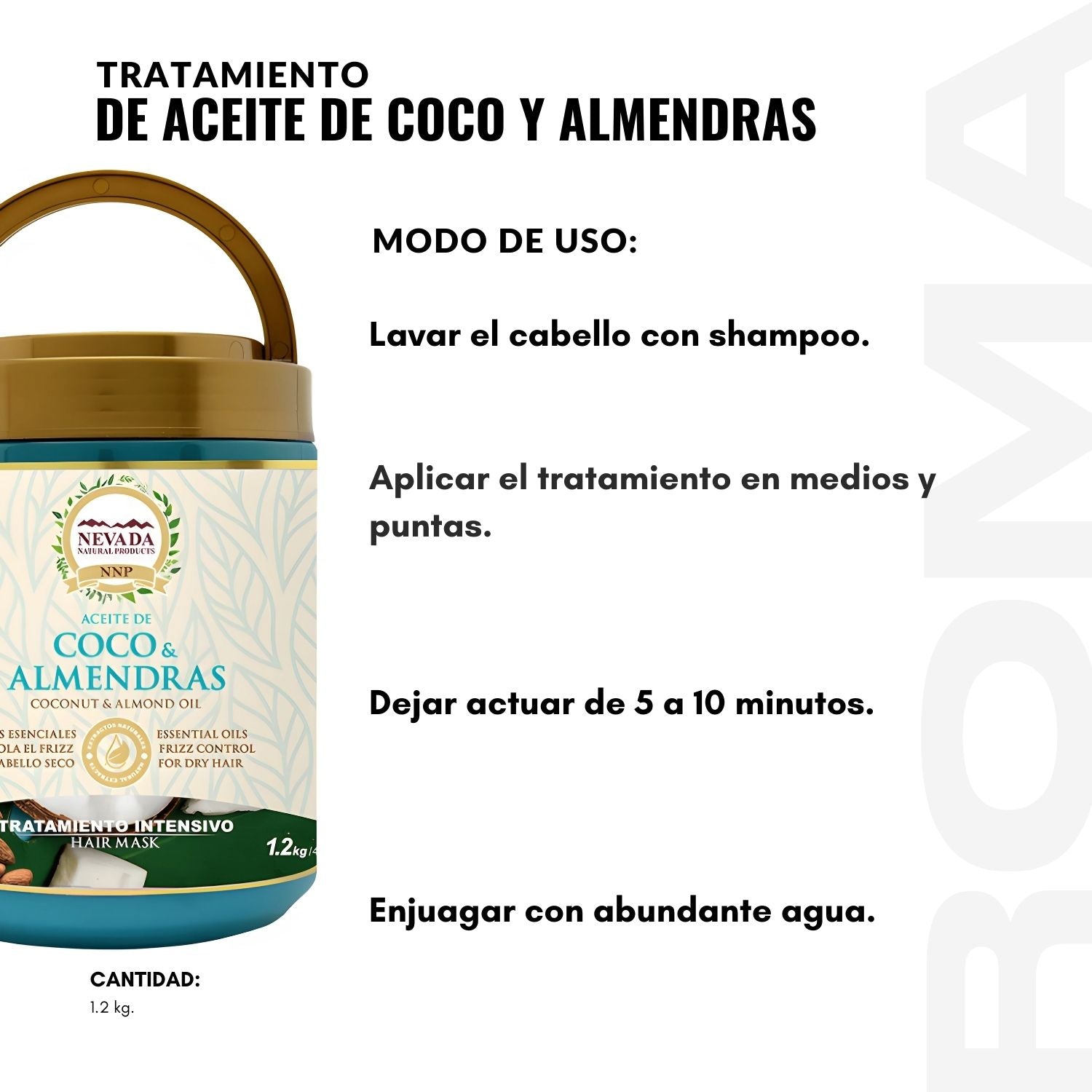 TRATAMIENTO DE ACEITE DE COCO Y ALMENDRAS 1.2KG